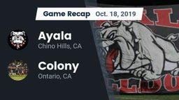 Recap: Ayala  vs. Colony  2019