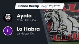 Recap: Ayala  vs. La Habra  2021