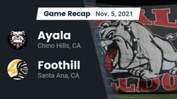 Recap: Ayala  vs. Foothill  2021