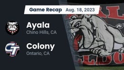 Recap: Ayala  vs. Colony  2023