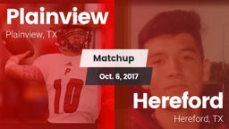Matchup: Plainview High vs. Hereford  2017