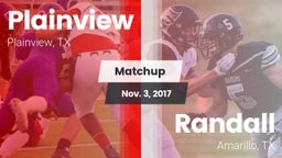 Matchup: Plainview High vs. Randall  2017