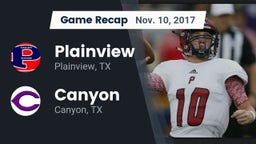 Recap: Plainview  vs. Canyon  2017