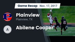 Recap: Plainview  vs. Abilene Cooper 2017