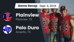 Recap: Plainview  vs. Palo Duro  2018