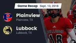 Recap: Plainview  vs. Lubbock  2018