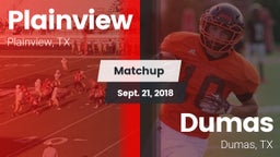 Matchup: Plainview High vs. Dumas  2018
