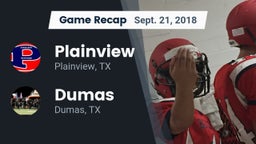 Recap: Plainview  vs. Dumas  2018