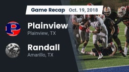 Recap: Plainview  vs. Randall  2018