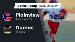 Recap: Plainview  vs. Dumas  2019