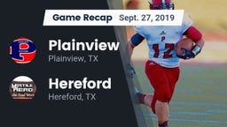 Recap: Plainview  vs. Hereford  2019