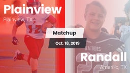Matchup: Plainview High vs. Randall  2019