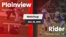 Matchup: Plainview High vs. Rider  2019
