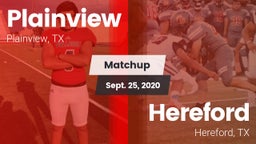 Matchup: Plainview High vs. Hereford  2020
