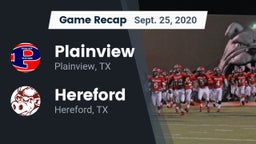 Recap: Plainview  vs. Hereford  2020