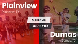 Matchup: Plainview High vs. Dumas  2020