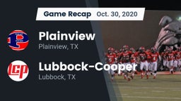 Recap: Plainview  vs. Lubbock-Cooper  2020