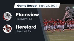 Recap: Plainview  vs. Hereford  2021
