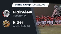 Recap: Plainview  vs. Rider  2021
