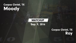 Matchup: Moody  vs. Ray  2016