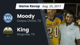 Recap: Moody  vs. King  2017