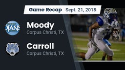 Recap: Moody  vs. Carroll  2018