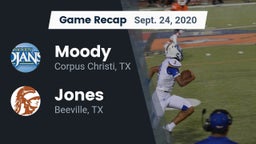Recap: Moody  vs. Jones  2020