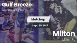 Matchup: Gulf Breeze High vs. Milton  2017