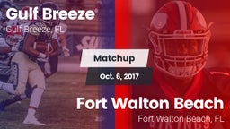 Matchup: Gulf Breeze High vs. Fort Walton Beach  2017
