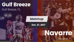 Matchup: Gulf Breeze High vs. Navarre  2017