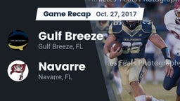 Recap: Gulf Breeze  vs. Navarre  2017
