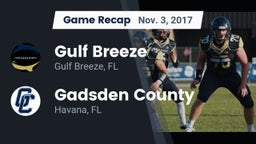 Recap: Gulf Breeze  vs. Gadsden County  2017