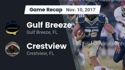 Recap: Gulf Breeze  vs. Crestview  2017