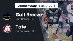 Recap: Gulf Breeze  vs. Tate  2018
