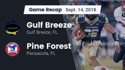 Recap: Gulf Breeze  vs. Pine Forest  2018