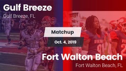 Matchup: Gulf Breeze High vs. Fort Walton Beach  2019