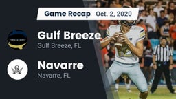 Recap: Gulf Breeze  vs. Navarre  2020