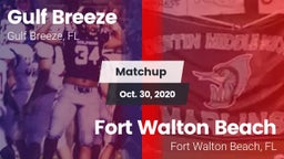 Matchup: Gulf Breeze High vs. Fort Walton Beach  2020