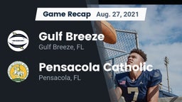 Recap: Gulf Breeze  vs. Pensacola Catholic  2021