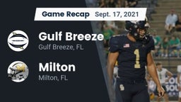 Recap: Gulf Breeze  vs. Milton  2021
