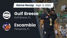 Recap: Gulf Breeze  vs. Escambia  2022