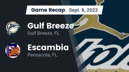 Recap: Gulf Breeze  vs. Escambia  2023