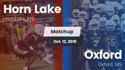 Matchup: Horn Lake High vs. Oxford  2018