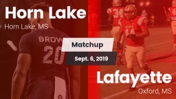 Matchup: Horn Lake High vs. Lafayette  2019