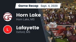 Recap: Horn Lake  vs. Lafayette  2020