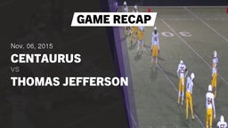 Recap: Centaurus  vs. Thomas Jefferson 2015