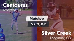 Matchup: Centaurus High vs. Silver Creek  2016