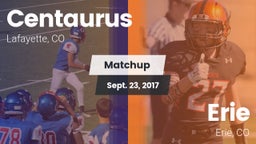 Matchup: Centaurus High vs. Erie  2017