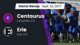 Recap: Centaurus  vs. Erie  2017
