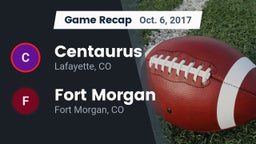 Recap: Centaurus  vs. Fort Morgan  2017